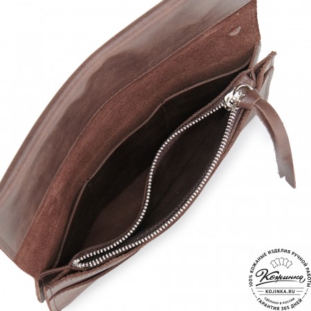 Кожаное портмоне "Манхэттен" (коричневое)